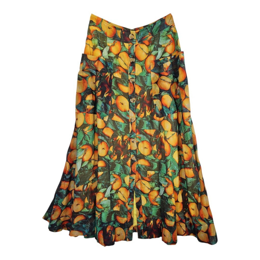 Maeve by Anthropologie Summer Orchard Long Skirt Size 2